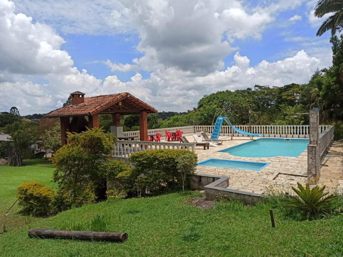 Chacara Em Ibiuna Sao Roque A 70Km De Sp Com Piscina E Wi-Fi Vila Exterior foto